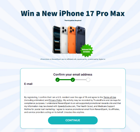RewardSpark: iPhone 17 Pro Max